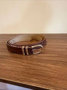 Old Navy Brown Belt with Silver Hardware